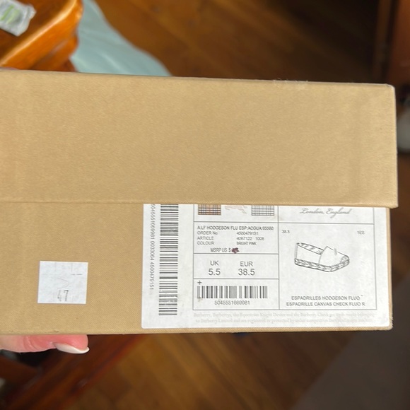 TODAY ONLY 💋 NWT BURBERRY ESPADRILLE FULL SET - Picture 8 of 8